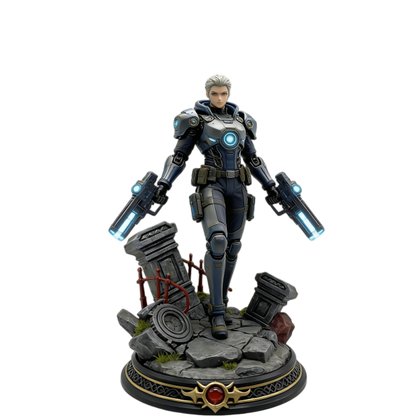 ci-Fi Mecha Warrior Collectible Statue（8–12 cm）