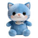 Blue Cat Plush with Fish Accessory(18 Inches)
